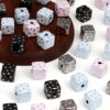 oly-5f838f09671de4a1837ce5473c29421d Wholesale Star Polka Dot Square Acrylic Beads DIY Decorative Accessory for Phone Bag Keychain
