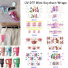 Wholesale 2/4/8pcs Colorful Bear Mini Keychain Sticker OLY Exclusive