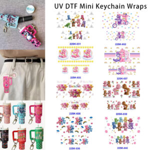 oly-5f86db7e9ec0741e20b6758b78aee92e Wholesale 2/4/8pcs Colorful Bear Mini Keychain Sticker OLY Exclusive