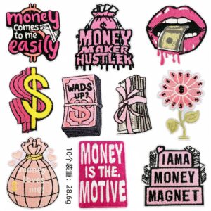 Money cloth patch b combination 10 pieces