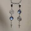 oly-5fad176fdd758f7ed99b66370661678b Wholesale Glass Star Geometric Spiral Earrings, Chic Jewelry Accessory for Casual Wear