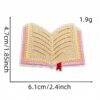 oly-5fd290513f7ed885b99a1ac372eb430d Wholesale Bookworm Embroidery Patch Reading Design Embroidery Thread Decorative DIY Accessory