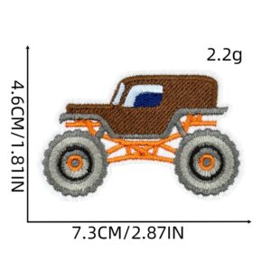 Cartoon car cloth sticker 4#