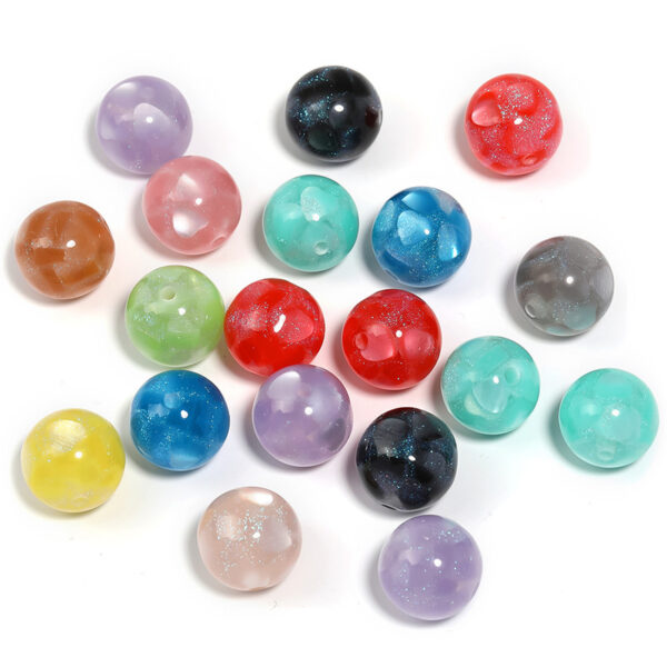 oly-5ff3ca52d183ef4279a44686a9b484d4 Wholesale Resin Glitter Love Heart Beads 16mm DIY Phone Charm Accessory