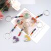oly-600cb881e01c06965594302f9779e2e7 Wholesale Metal Tree of Life Keychain with Colorful Crystals - Fashion Bag Charm and Car Key Accessory
