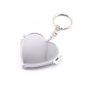 Silver (love mirror) keychain