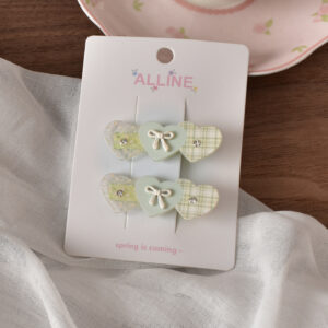 6 # Green plaid 3-piece love-2pcs