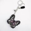 Wholesale Butterfly Rhinestone Keychain Aluminum Alloy Decorative Accessory Boutique Resale