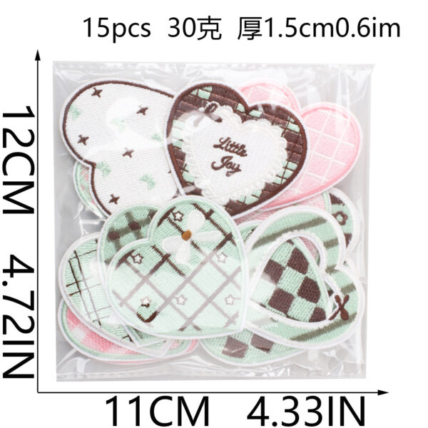 oly-602cad8bad5a4c2e8db40eabe773fe3e Wholesale Iron-on Heart Shaped Embroidered Patches Decorative Accessory for Clothing Gift