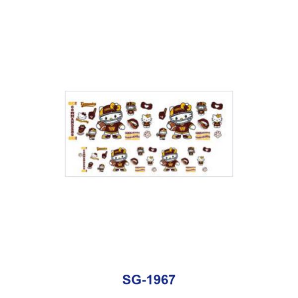 oly-604c4ba705688cf2aa36629aca4c36ac Wholesale 8pcs Sporty Cute Cartoon Graphic Pattern 3oz Cup Stickers Wrap OLY Exclusive