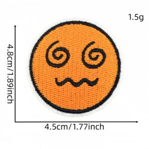 Round expression cloth sticker 12#