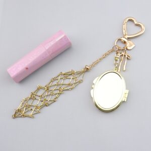 Love + oval style (stainless steel gold)