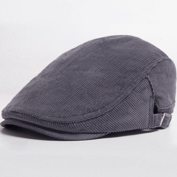 oly-6065d23df2616f01b1b09240fee4251e Wholesale Reversible Corduroy Beret Adjustable for Cold Weather Casual Fashion Accessory