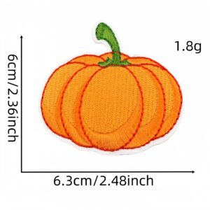 Colorful plaid pumpkin cloth sticker 8#