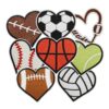 oly-60738b57ff19579495ff4d8fc51264ae Wholesale Chic Heart Embroidered Patch Set - Cartoon Basketball Football Sports Patches for Headwear Clothing Decorative Fashion Accessory