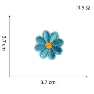 Blue flower cloth patch 2 #