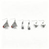 oly-609e0cd9f416f32961a6e64b4eb1cf85 Wholesale Retro Zinc Alloy Halloween Earrings Black Skull Pendant Fashion Accessory