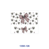 Wholesale 8pcs Cute Bow & Pattern Mini Cup Keychain Sticker