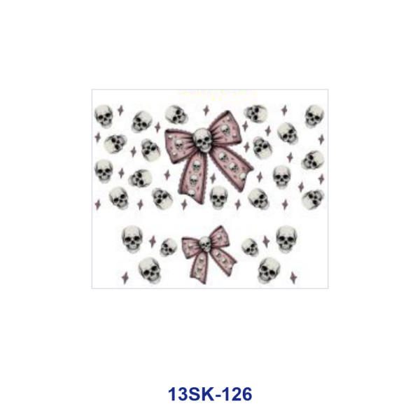 Wholesale 8pcs Cute Bow & Pattern Mini Cup Keychain Sticker