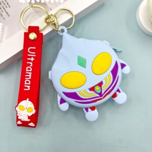 Coin purse-ultraman-(leather cord)-blue