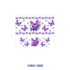 Wholesale 2/4/8pcs Watercolor Butterfly Floral Print Mini Cup Keychain Sticker