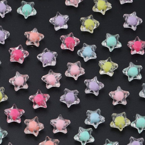 oly-60c7b6c06304de2ea9266b5e112bcb04 Wholesale Acrylic Star Beads Colorful Loose Beads for DIY Jewelry Making Fashion Accessory for Boutique Resale
