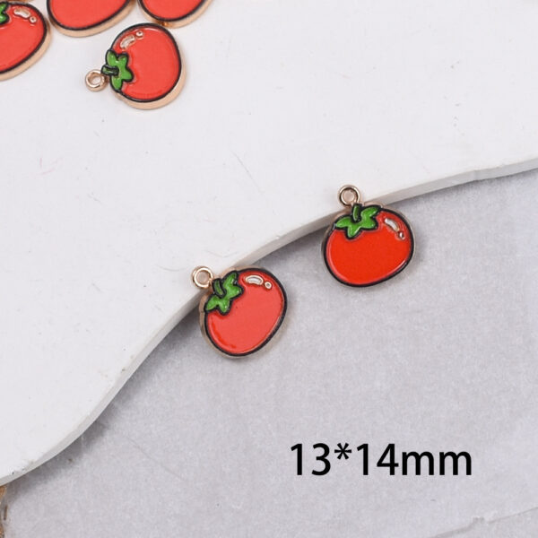 oly-60cecc7e3b01d08319fd37fd30a80bef Wholesale Zinc Alloy Persimmon Pendant Charm Stylish DIY Jewelry Accessory for Bracelet Keychain or Bag