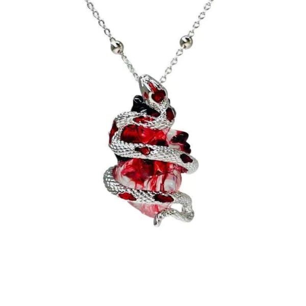 oly-60d2d435c62bc5d5c78aafbc652a0f4e Wholesale Electroplated Zinc Alloy Heart Pendant Couple Necklace with Irregular Chain Trendy Gift