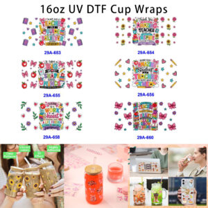 oly-60e11dd62dac45384f811562d3ebcaba Wholesale Wholesale16oz Butterfly Series Back to School Cup UV DTF Wraps