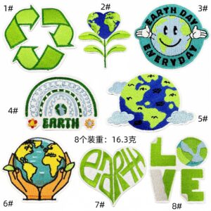 Earth cloth patch set of 8 pieces