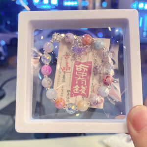 Colorful pattern butterfly bracelet (boxed)