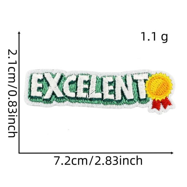 oly-610d18f350db1ec52464b1461d96cf67 Wholesale Polyester Thread Embroidered Patch English Letter Decorative Sticker for Fashion Accessory