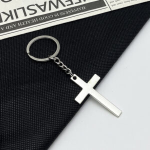 Silver round buckle
