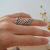 Wholesale Alloy Vintage Leaf Ring - Fashion Jewelry Accessory for Boutique Resale