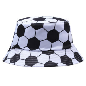 oly-614ce7417a39f940f5b5078f537ce199 Wholesale Fashion Reversible Soccer Football Pattern Bucket Hat for Summer Sun Protection