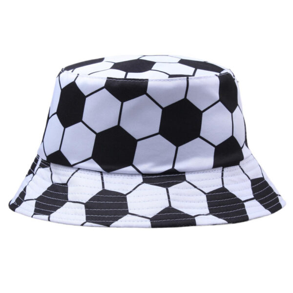 oly-614ce7417a39f940f5b5078f537ce199 Wholesale Fashion Reversible Soccer Football Pattern Bucket Hat for Summer Sun Protection