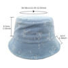 oly-61558d222b1917c111ba46e012c61936 Wholesale Denim Bow Bucket Hat Sun Protection Fashion Accessory for Women Boutique Resale