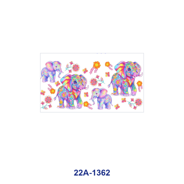 oly-6156e7a1f1a6b4675b40893f34a57ca5 Wholesale 5pcs Vibrant Rainbow Tie Dye Dreamy Cartoon Unicorn Panda Dog Elephant Dolphin Cat Flower Bamboo Star Mixed Decor Prints 16oz Cup UV DTF Wraps