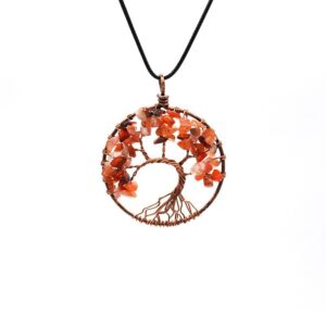 Agate leather rope