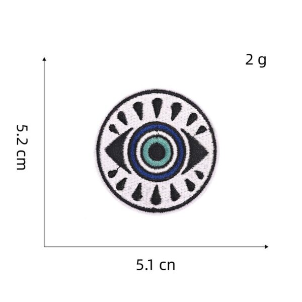oly-616b89727bdb16c655c03df5db69e29c Wholesale Trendy Evil Eye Embroidered Patch Decorative Iron On Applique for Shoes Hats Clothing DIY Craft Supply