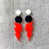 oly-6174442cb3474cbce20d11c1769c681d Wholesale Acrylic Lightning Pendant Earrings Red Neon Glow Trendy Party Jewelry Gift for Women