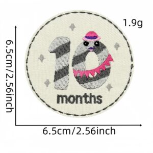 Cartoon round cloth stickers 10#