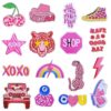 oly-617ef84efcb36c3a398adeb072164198 Wholesale Pink Cherry Rainbow Tiger Embroidered Patches for Hats Fashion Decorative Accessory Gift Boutique