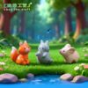 Wholesale Cartoon Resin Animal Figurines - Cute Frog Duck Decor for Home Gift