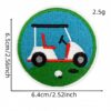 Wholesale Golf Theme Embroidered Patches Polyester Thread Decorative DIY Accessory for Resale