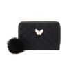 Wholesale Women's Butterfly Pu Leather Wallet with Fluffy Ball - Trendy Fashion Accessory for Everyday Use