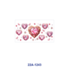 oly-61b824f0b68c5f7e5dee24f9b40616b6 Wholesale 5pcs Luxurious Gilded Pink Valentines Gem Heart Floral Heart Pearl Butterfly Tiny Flower Star Mixed Decor Prints 16oz Cup UV DTF Wraps