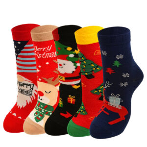 Wholesale Christmas Cartoon Mid Calf Socks Trendy Fashion Accessory Gift for Women