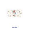 Wholesale 8pcs Mixed Coffee Floral Cartoon Text Print 3oz Cup Stickers Wrap OLY Exclusive