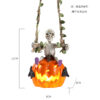 Wholesale Spooky Artistic Resin Halloween Skull Pumpkin Decor for Party Gift Accent